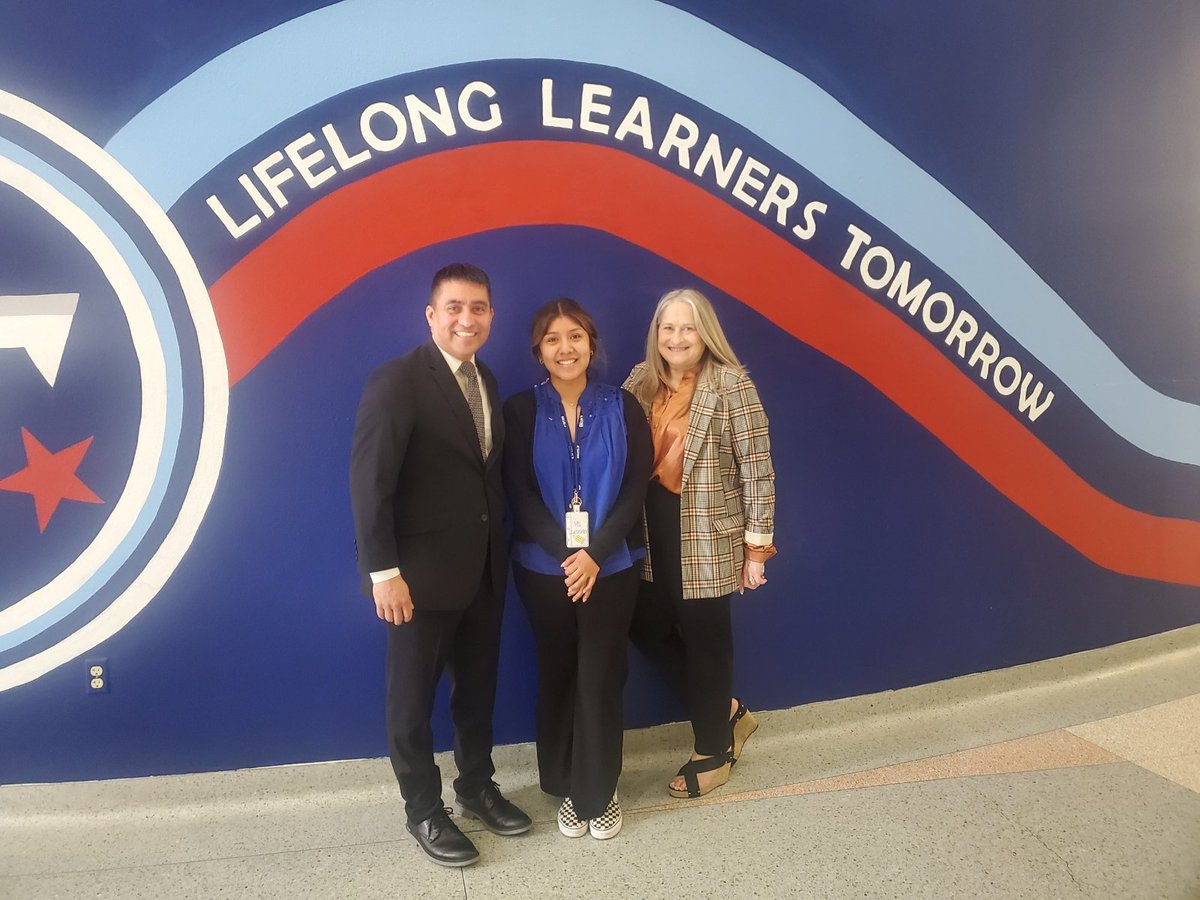 Perfect caption, Lifelong Learners Tomorrow, for Ms. Luevano who teaches at @TatumTitan_DISD and was a student in my final graduating class of 2015 @MolinaHigh. She is making a difference in our future generations @dallasschools! #Region1Excellence @SHussainDISD @REHdz79
