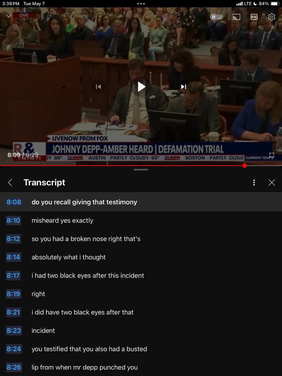 @MrJonCryer Everything allegation of abuse #AmberHeardIsAFraud made about being a DV Victim, she testified:

“I THOUGHT I probably had a concussion.”

“I THOUGHT I had a broken nose.”

Presented ZERO credible evidence as she had NO DV/SA & exposed herself as the ABUSER.