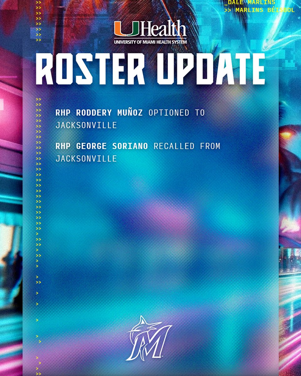 Today’s roster update presented by @UMiamiHealth: