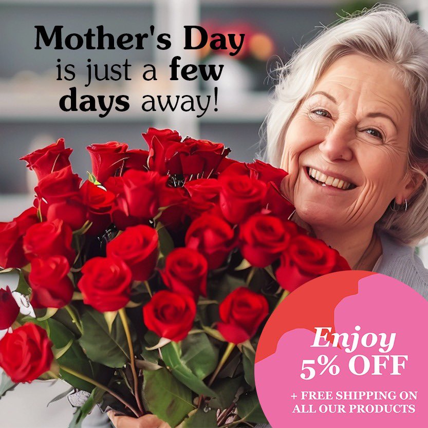 ♥️Use code: MOM24 (5% off + free shipping) 🌸 Shop online 💐 globalrose.com Make Mom’s day extra special this Mother’s Day by sending her a bouquet of beautiful roses straight to her doorstep! 🌹✨Order now and make her Mother’s Day bloom with joy! 💐💕 ​ #MothersDay