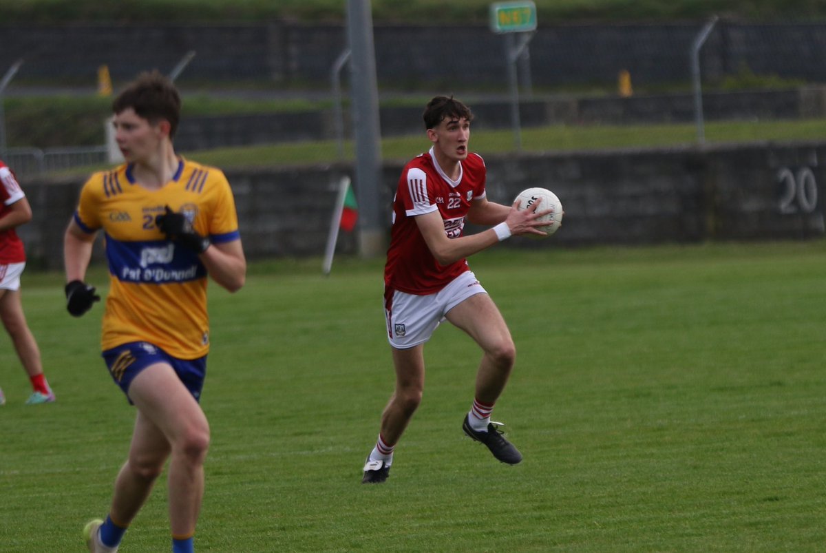 Action this evening from 🏆 @ElectricIreland @MunsterGAA Minor Football Semi Final 🏟️ Quilty 🕰️ FT 🔴⚪️ @OfficialCorkGAA 1-13 🟡🔵 @GaaClare 0-8 Cork advance to final against @Kerry_Official due for next Monday night at Pairc Ui Rinn, 7:30pm