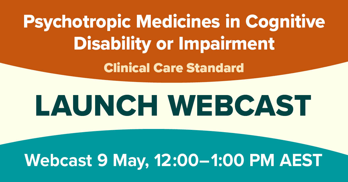LAST CHANCE | Do you work in #agedcare, #disabilityhealth, #psychology, #emergencymedicine or #generalpractice? Register for tomorrow's online launch @ 12:00pm AEST for our new #PsychotropicMedsCCS at safetyandquality.tv/psychotropics-… @AgedCareQuality @NDISCommission
