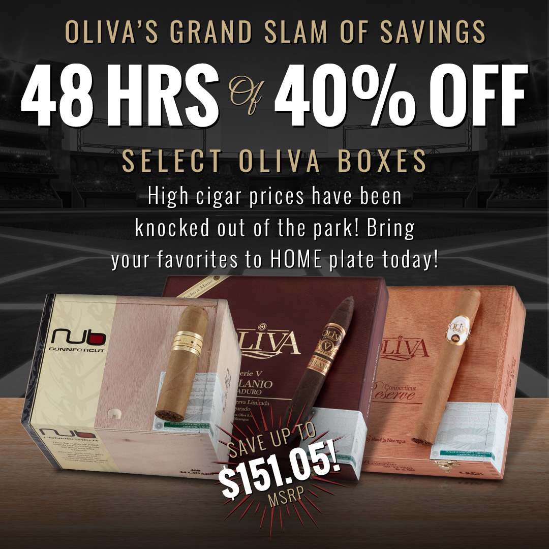 Stock up on your favorite Oliva brands with their Grand Slam of Savings: get 40% OFF and save up to $151.05 on your favorite blends. Shop here - ow.ly/34mv50RyVzk