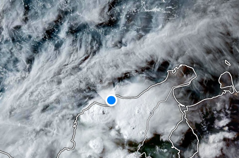 A esta hora se registran lluvias moderadas-fuertes en sectores del norte de Magdalena, Sur de La Guajira, Norte de Cesar, y Sierra Nevada de Santa Marta.