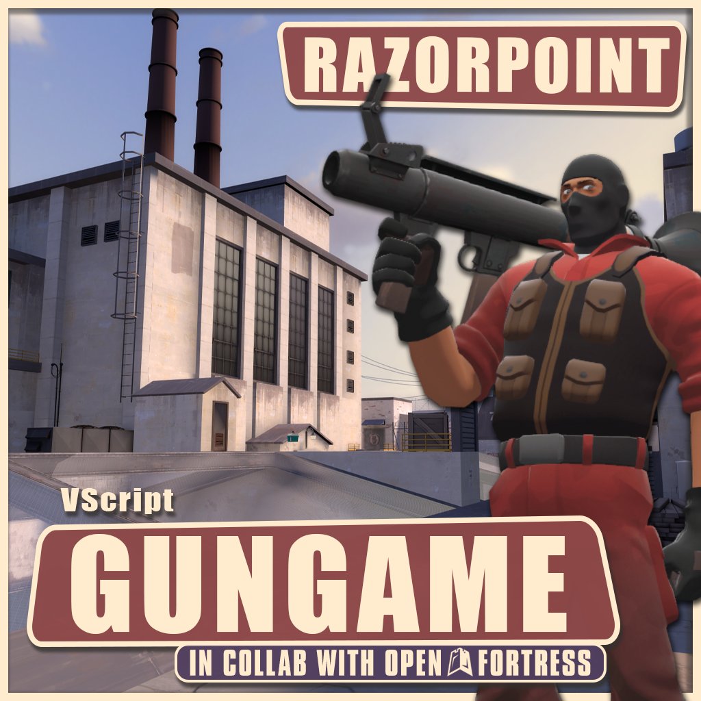 New Map, [GunGame] Razorpoint! Vote now on Steam Workshop: steamcommunity.com/sharedfiles/fi… #TF2