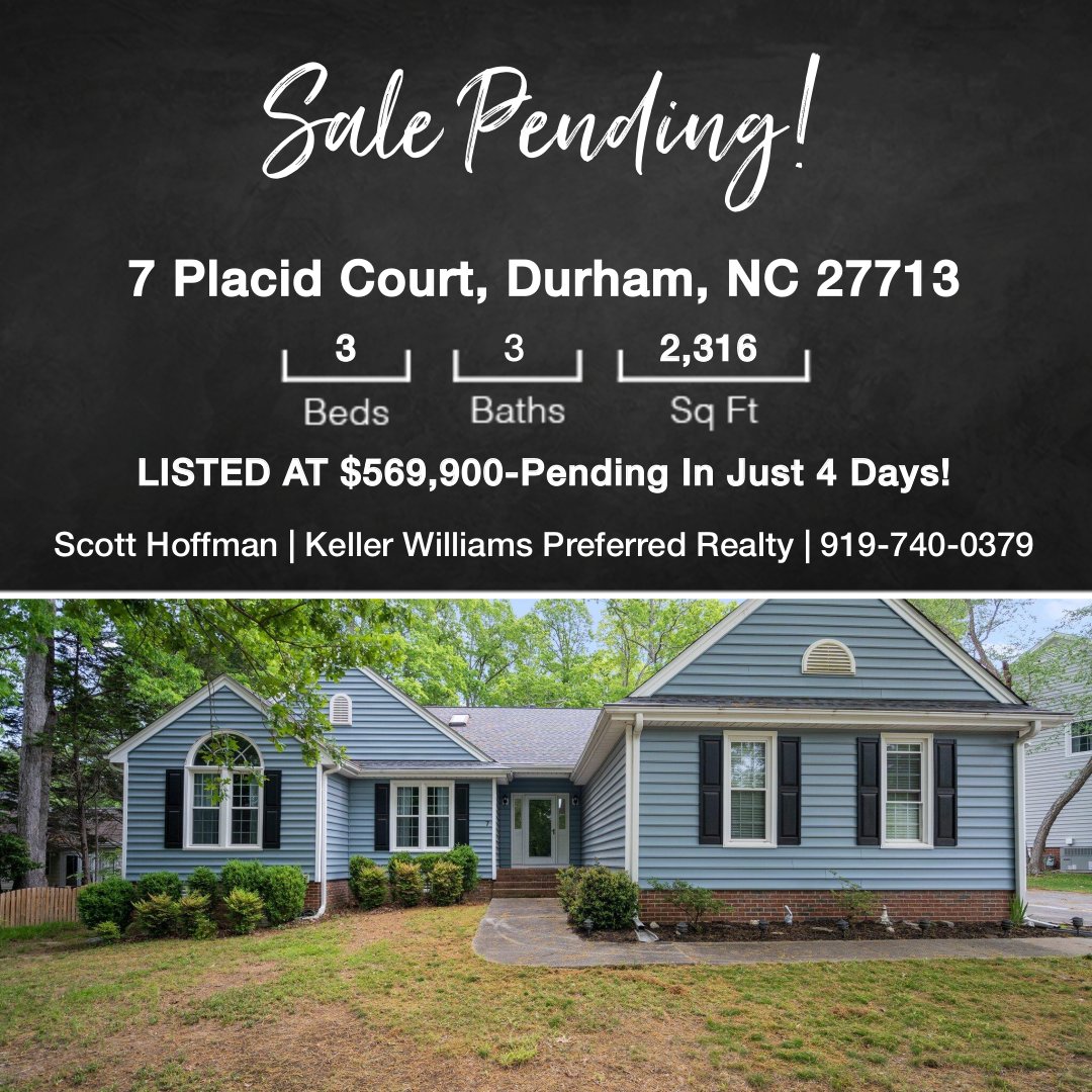 This property is now pending, but don't worry. Contact me for information about homes currently on the market and a few that are coming soon! #salepending #realestate #yourscouldbenext