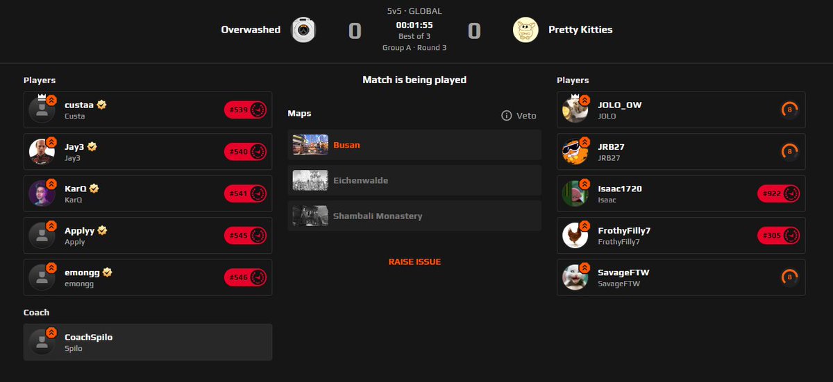 Overwashed are finally playing their first match ⚔️ Catch them in the FACEIT League versus the Pretty Kitties live now ⤵️ Custa: twitch.tv/custa Jay3: twitch.tv/jay3 KarQ: twitch.tv/karq Apply: twitch.tv/apply Emongg: twitch.tv/emongg