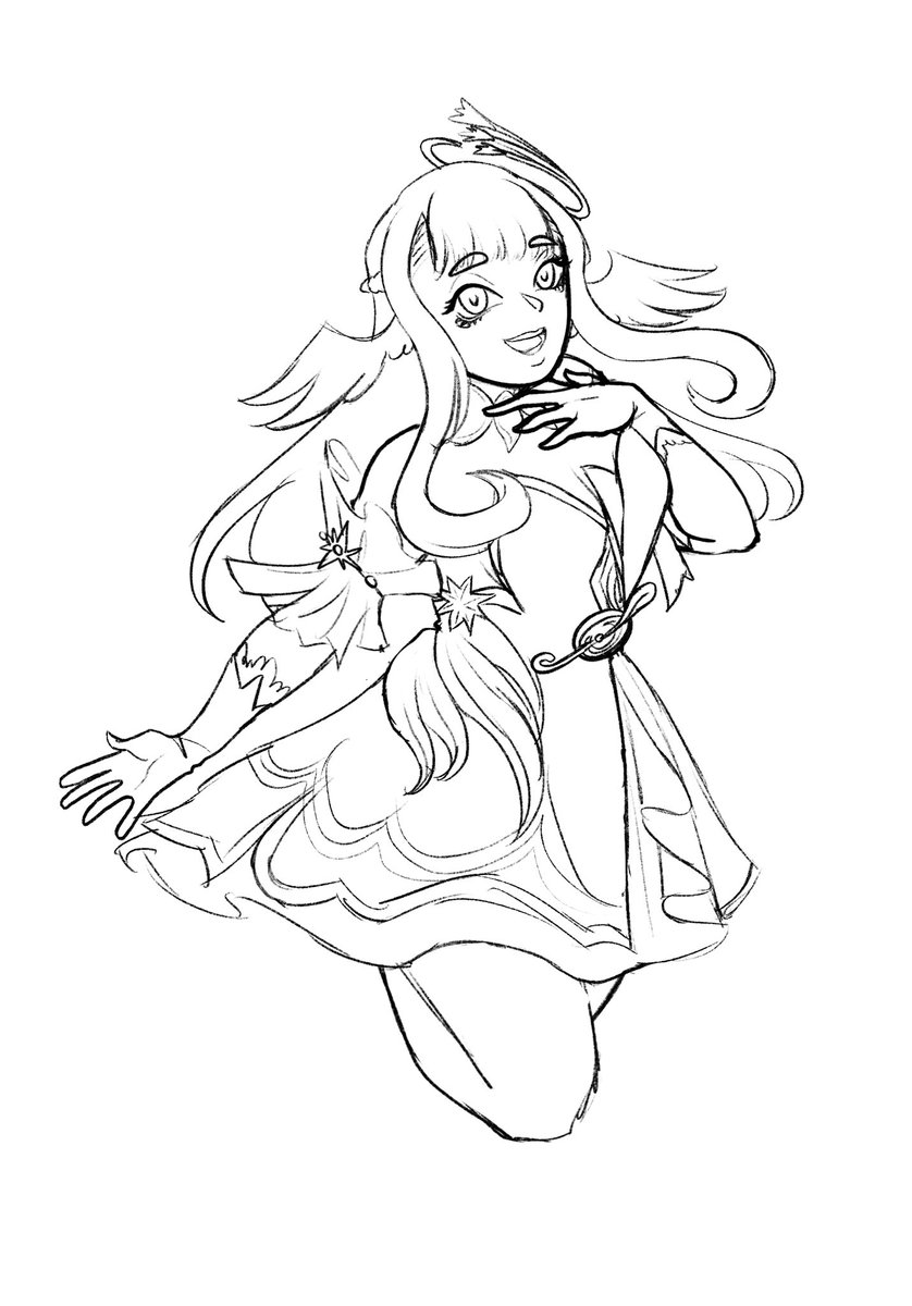 Mimosa as Robin because they give me the same vibes! if enough people like it ill color