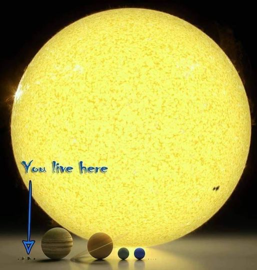 5/7/24 ✝️✝️✝️ A kind reminder of just how small we all are.