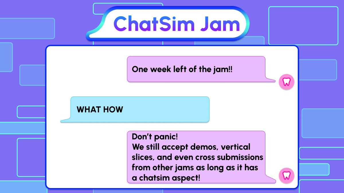 One week remains of #CSvnjam but don't panic - incomplete projects are still accepted e.g demos and vertical slices ദ്ദി ˉ͈̀꒳ˉ͈́ )✧ that way you can keep working on projects after submitting

Made a game for another jam? Cross submit to us! We'd love to see it ٩(^ᗜ^ )و ´-