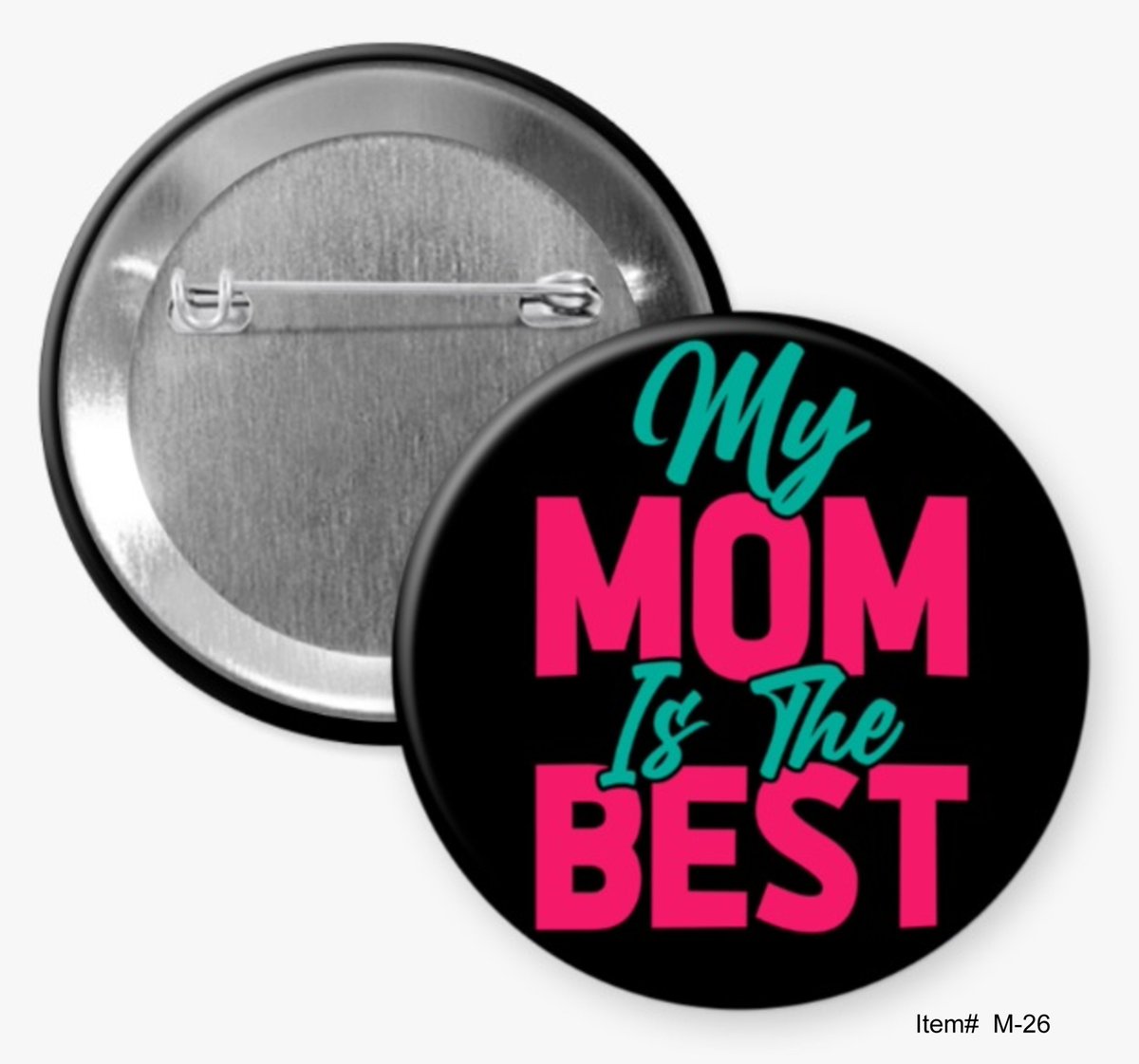 Celebrate Mother's Day by giving your mother a button from Hommel's Buttons.  Mother's Day is celebrated on the second Sunday in the month of May, which is May 12th this year.  Here are four of them.

Here is the link to them:  hommelsbuttons.com/mother-s-day-b…

#mothers