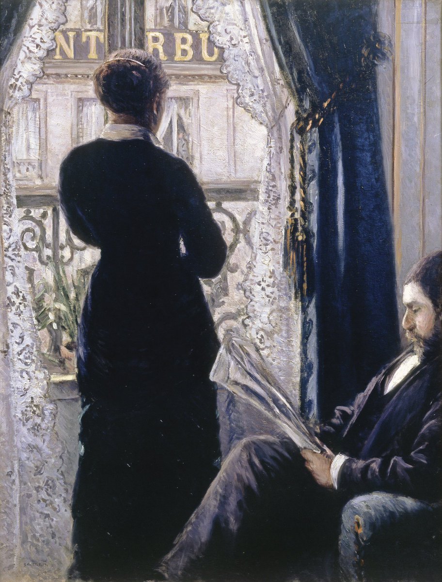 Intérieur, femme à la fenêtre Gustave Caillebotte c1880