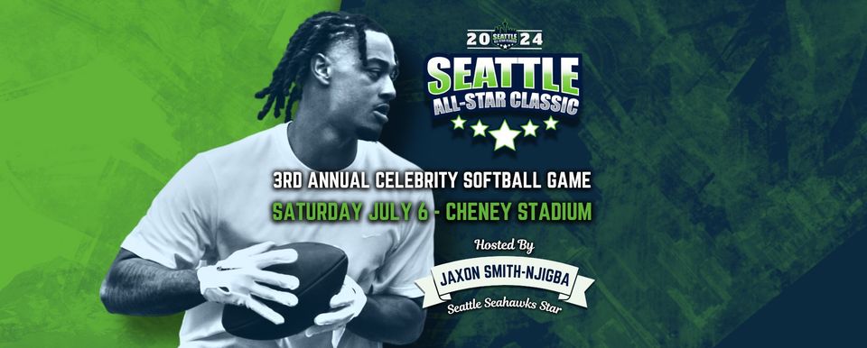 SeattleSports's tweet image. 🌟Seattle All Star Classic is back and tix are on sale now! Hosted by Jaxon Smith-Njigba at Cheney Stadium - Sat 7/6. 🎉 Bring the fam to see an All-Star Softball Game &amp;amp; HR Derby w/ your fav athletes and local celebs.  Buy tix here! bit.ly/3UPZAyS