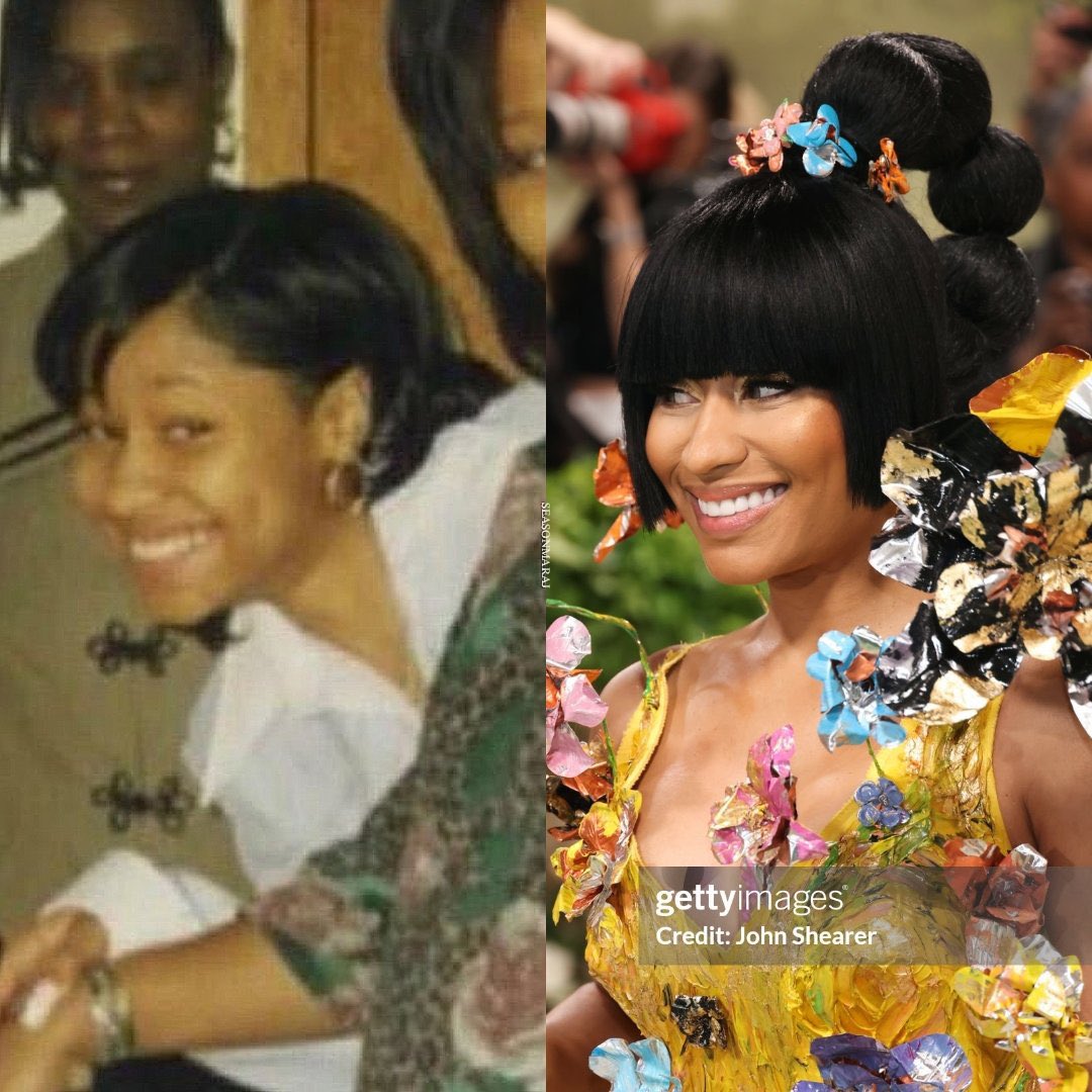 Nicki Minaj then Nicki Minaj now