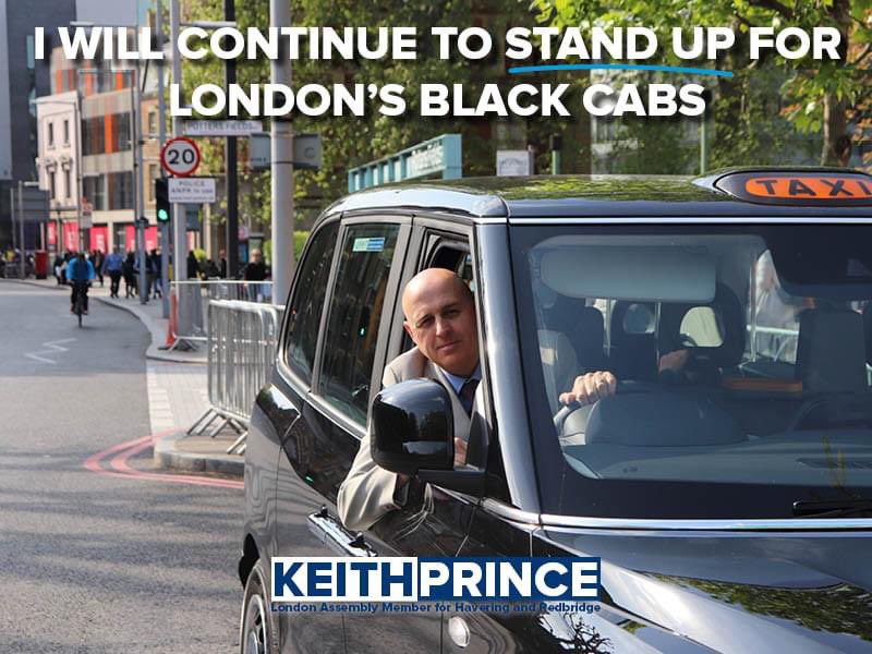 During my time as the London Assembly Member for Havering and Redbridge I have championed London's black cab trade. I will continue to do so!