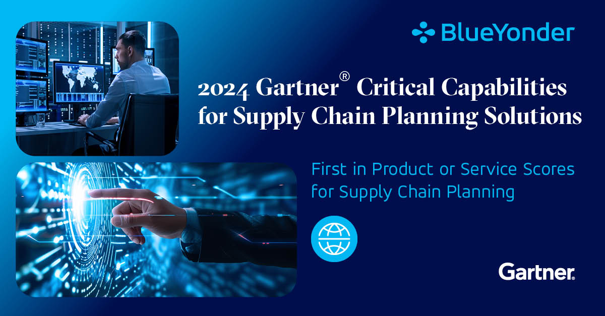 Explore why Blue Yonder scored First in Product or Service for Supply Chain Planning. Get the 2024 @Gartner® Critical Capabilities for SCP Report here! bit.ly/4b87V6T