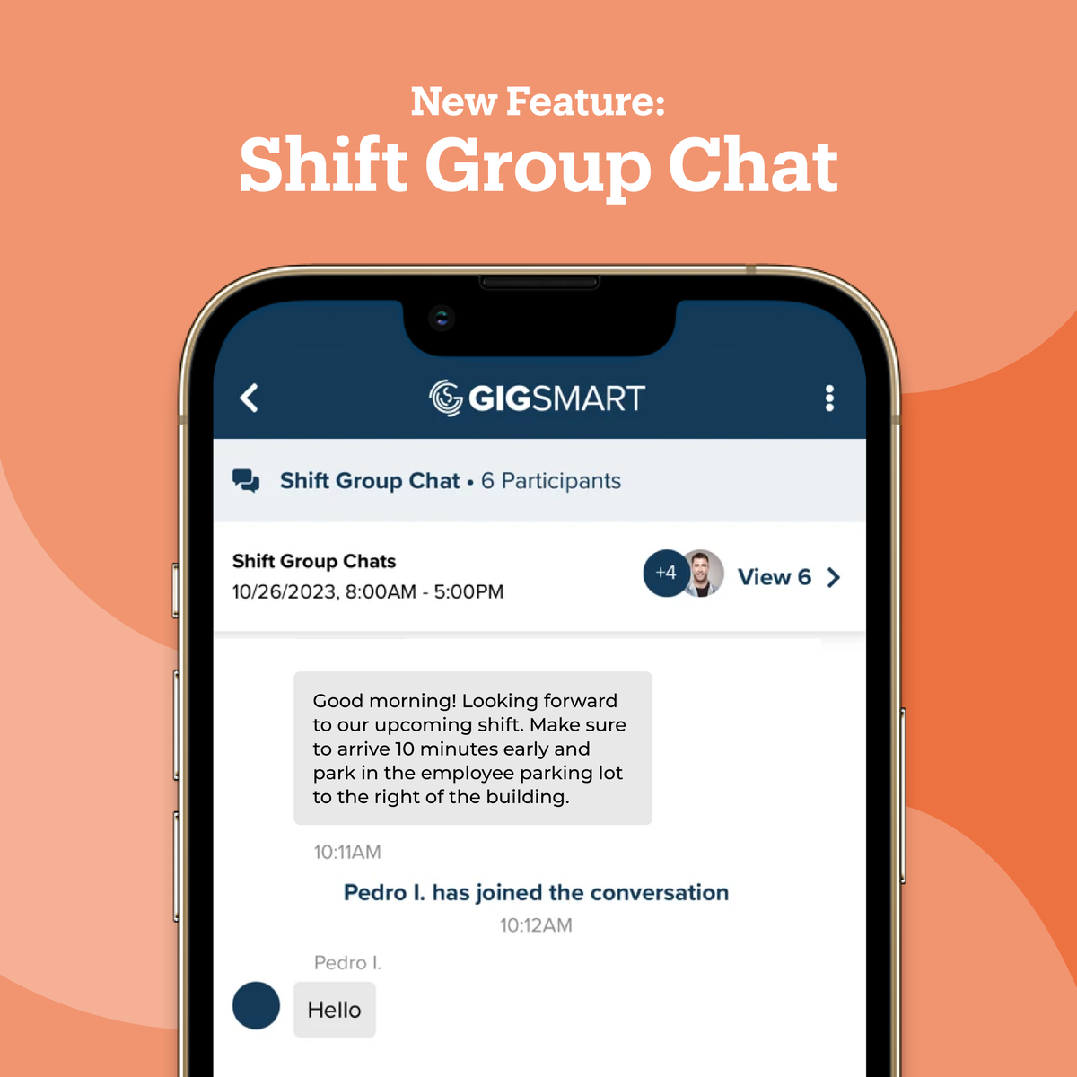 New Feature Alert! Workers can now utilize group chats to communicate with other workers hired and the business you’ll be working for in one place, streamlining communication for everyone.