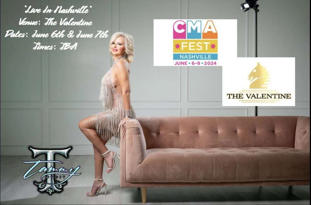 🎵🩷See You LIVE In 1 Month🩷🎵

So excited to be performing in Nashville during #cmafest 2024!

I’ll be live the 6th & 7th at The Valentine on Broadway!

Come see me for the Meet & Greet and I’ll also have merch!

 #TGIT☀️ #TGITTammy #TammyMusic
#Singer #Songwriter #GodAndAJob