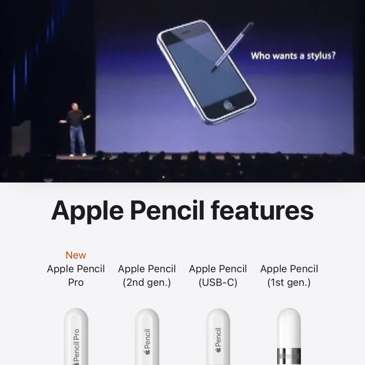 Then: Who wants a stylus? Now: Who wants four?!