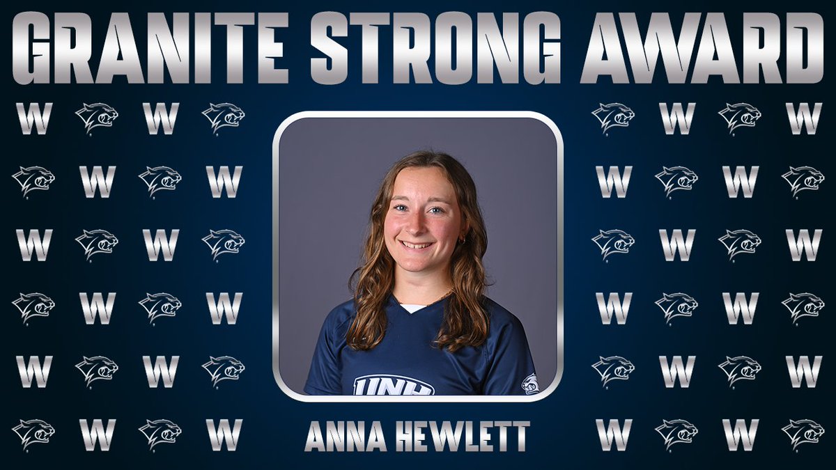 Congratulations to Anna Hewlett on winning the Granite Strong Award! #WESPYS24 | @UNHWSOC