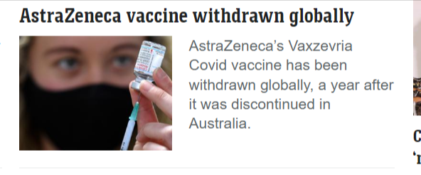 Safe and effective. Totally voluntary. If you refuse it, that is ok, just don't expect to work or go about your daily activities. Didn't that dictator pig Dan Andrews coin it the 'vaccinated economy'