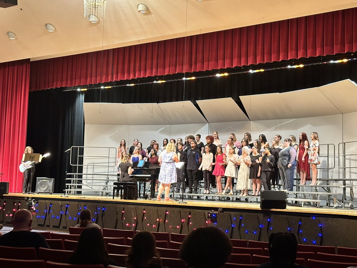 AHS Concert Choir singing to a great crowd here this evening! #singitloud!