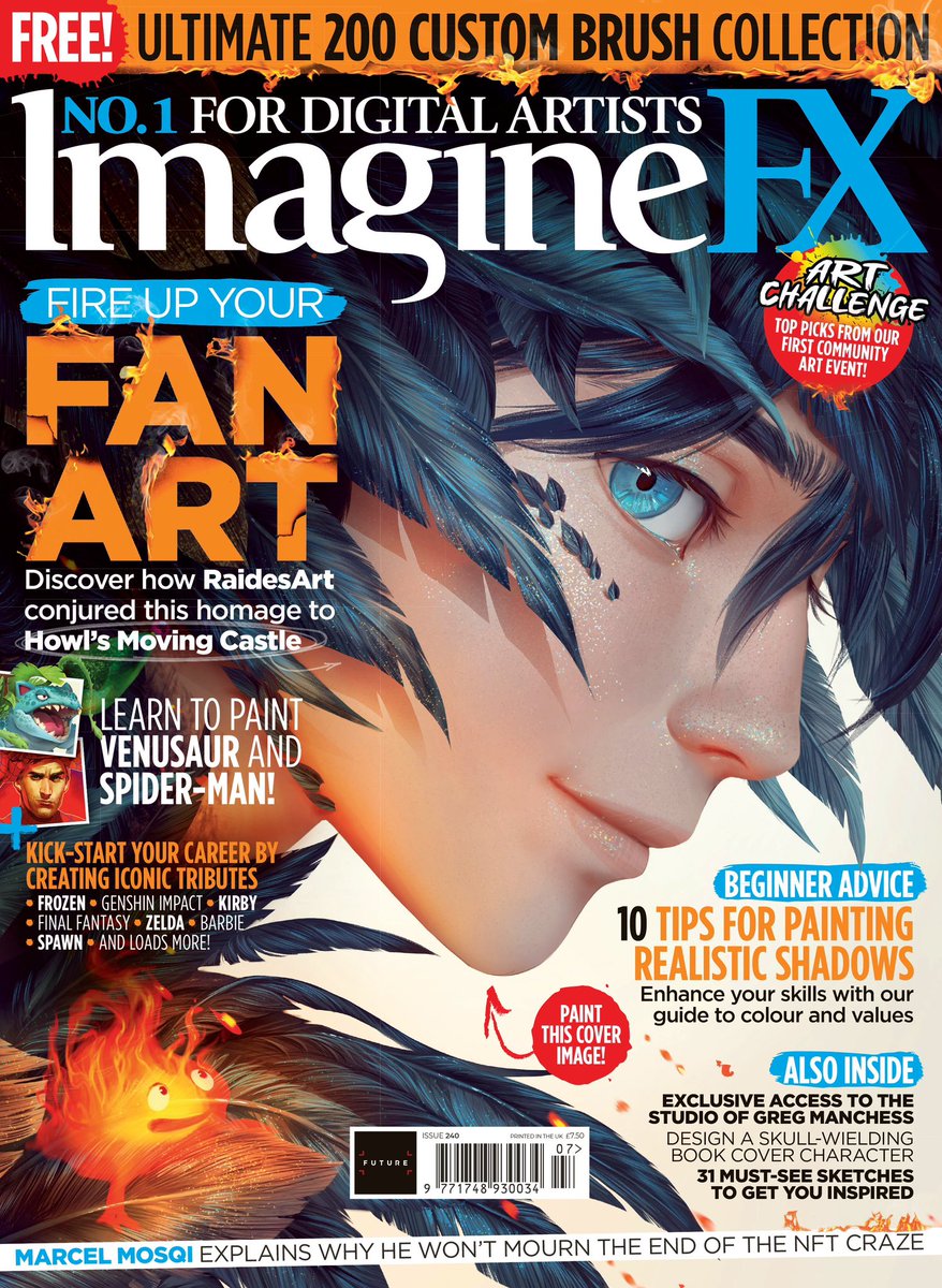 Thrilled to be in the newest issue of @imaginefx! In it I give insight on how to create an engaging portrait with Spider-Man as the subject.