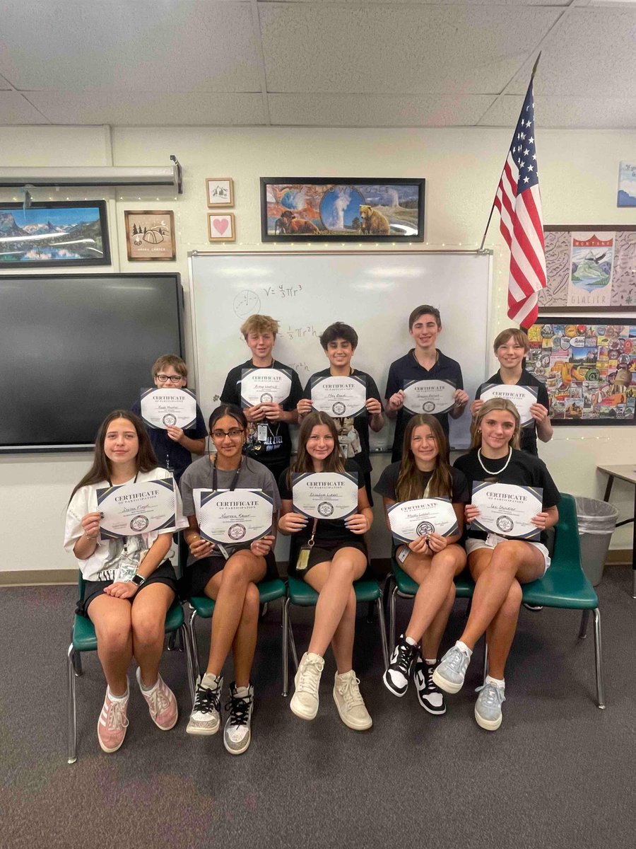 Congratulations to our Copper Ridge Math Olympiad Team! These awesome students did a fantastic job this year!