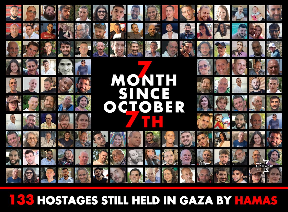 133 hostages are still being held in Gaza by Hamas terrorists, including FIVE AMERICANS. What if it was YOUR daughter, son, mother, or father? #7months