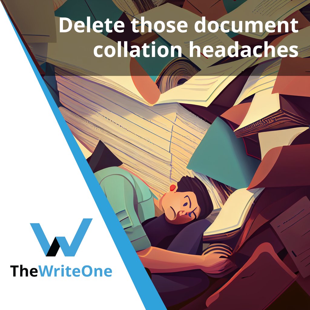 🚫💼 Fed Up with Document Collation Headaches?

Start simplifying with TheWriteOne now: writeone.au

#DocumentManagement #Efficiency #TheWriteOne #WorkplaceInnovation