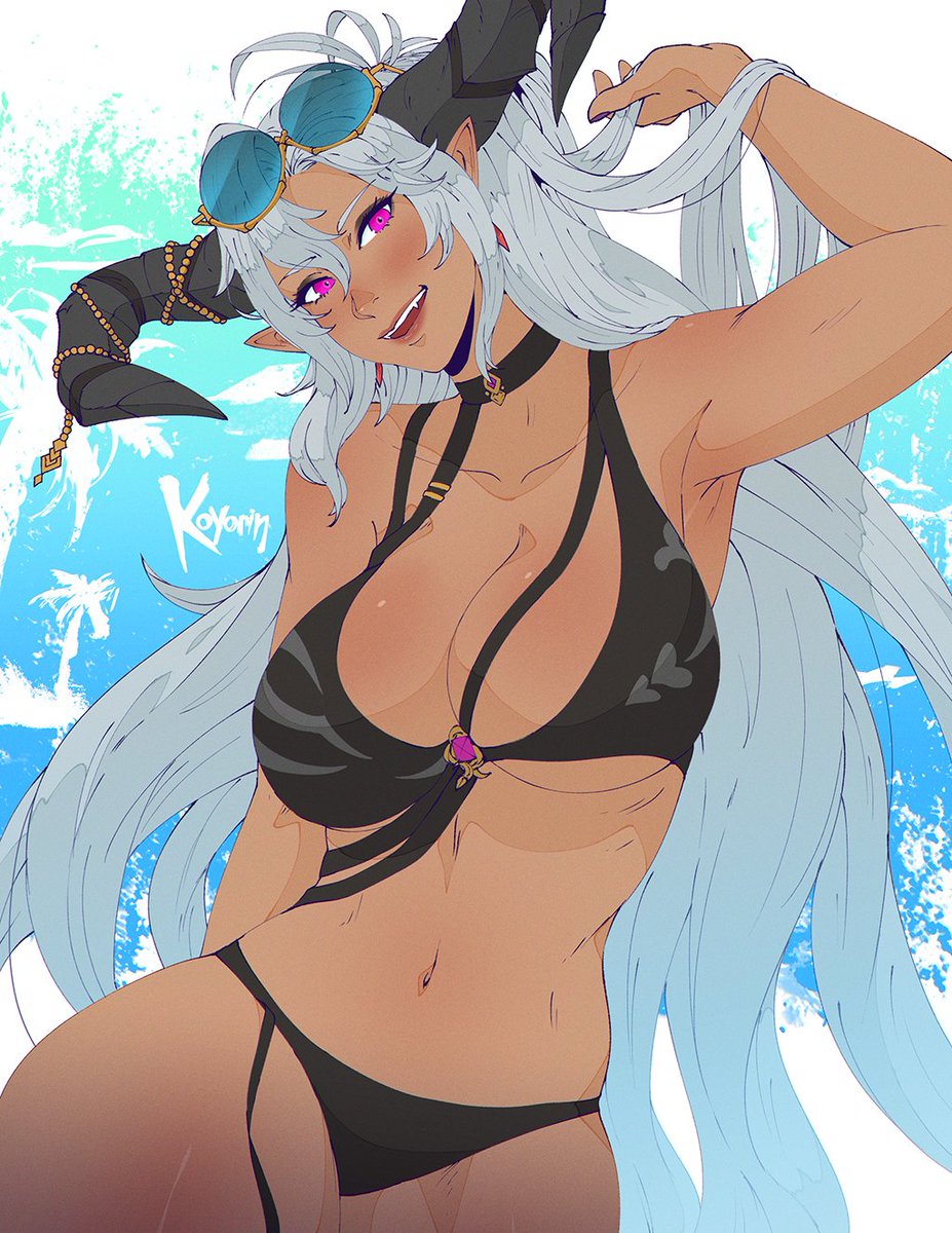 summer fediel, from a couple of months ago!☀️// #グラブル #GranblueFantasy