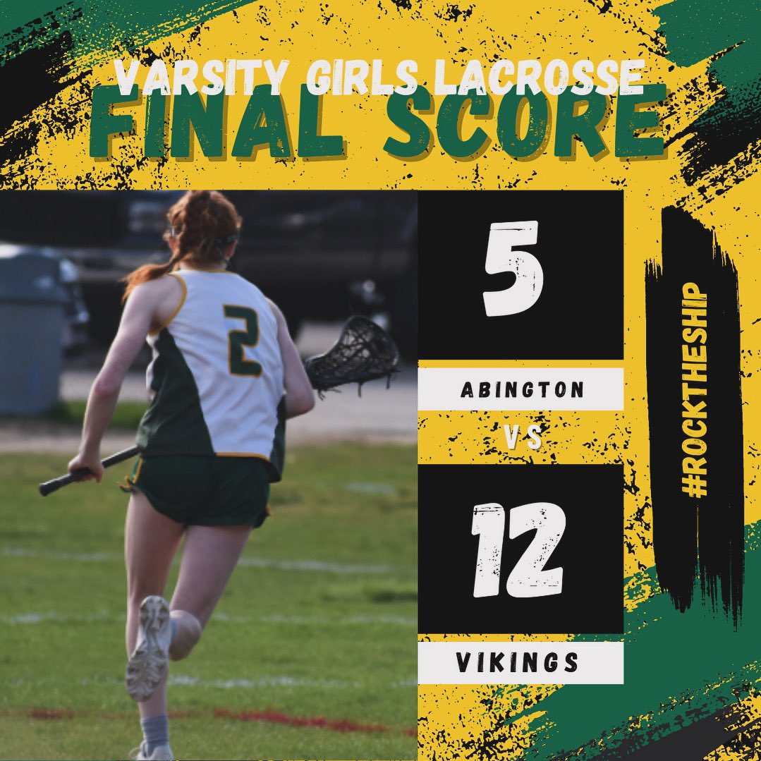 Girls Lax keeps it rolling with a win vs. Abington! #GoVikings Sofia Grasso - 4 Goals (98 career) Hannah Nota (pictured) - 2 Goals @enterschools @GlobeLennyRowe @GlobeSchools @sports_ledger @BostonHeraldHS