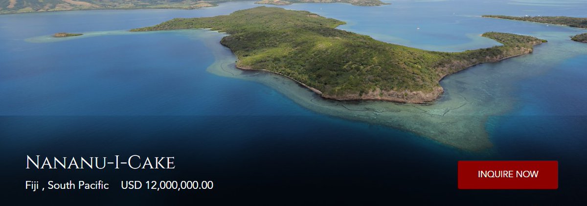 Just looking into how much my private island in Fiji will cost. I may or may not be starting a commune for rock stars. #NotACult