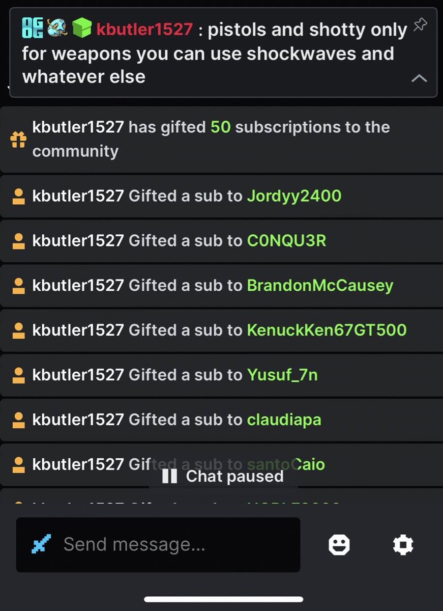 Banger stream today on <a href="/kick/"></a> 
165 gifted subs from the community ☝️😩
50+ ccv 🗣️ 
<a href="/Svntvmvriv/">Santamaria</a> <a href="/StakeEddie/">Eddie</a> we out here grindingggggg month after month 💪