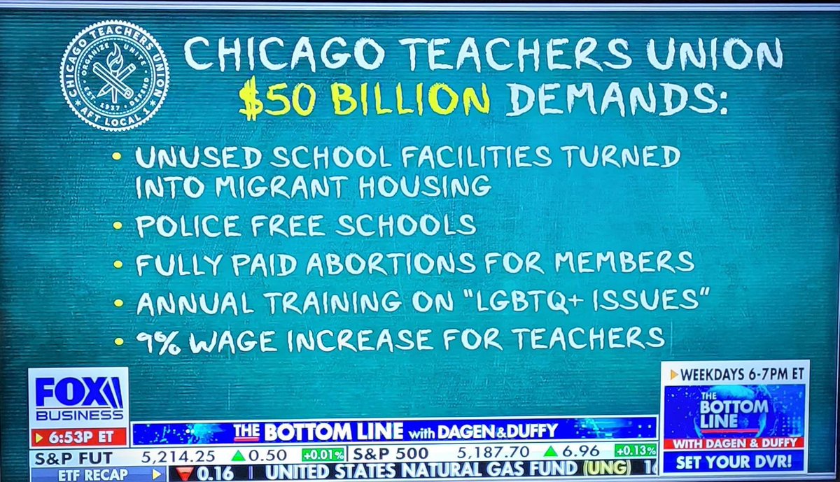 You’re not being punked… These are real requests from the Chicago Teachers Union.
