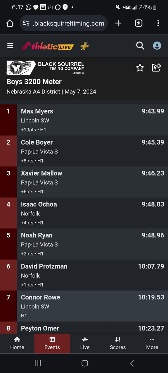 We had 3 guys punch the 🎟 to state in the 3200!  1st time in school history we had 3 guys run sub 9:50 in the same race!!  Cole 2nd <a href="/XavierMallwoah/">Xavier_Mallow</a> 3rd, <a href="/NoahRyan0/">Noah Ryan</a> 5th.