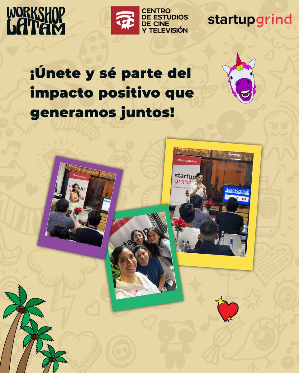 ¿Están listos para el Community Sunset junto a <a href="/CECTV/">CECTV</a>? 🍻 😎  

Gracias a <a href="/WorkshopLat/">Workshop Latin America</a>, le damos la bienvenida a la comunidad de CECTV, la cual tiene como propósito construir la cultura cinematográfica en Gye. 📽 

🍿 Entradas en: bit.ly/CSCECTV