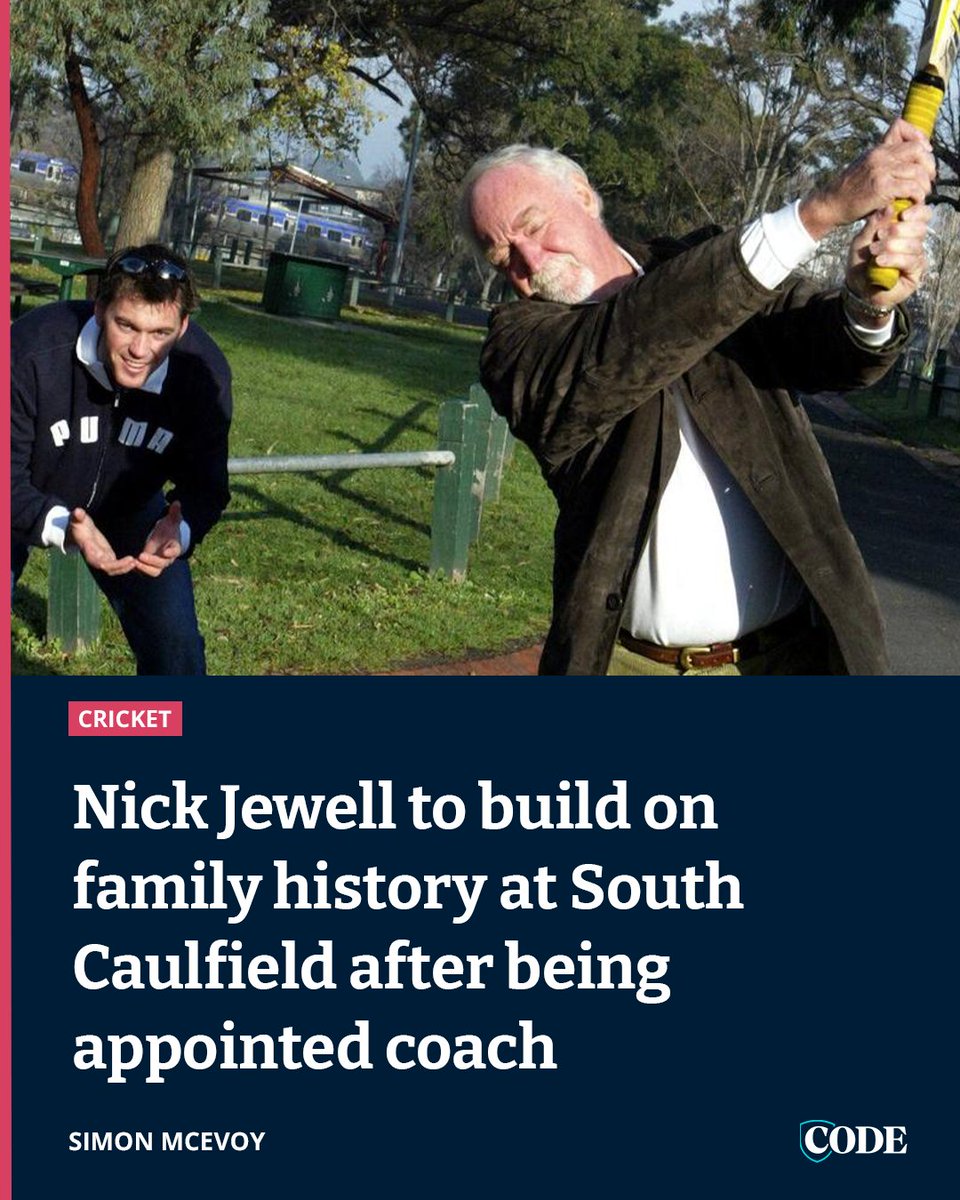 Nick Jewell admits he raised his eyebrows to a comment from his dad Tony after informing him he was the new coach of South Caulfield Cricket Club READ MORE | bit.ly/4ajjmHK