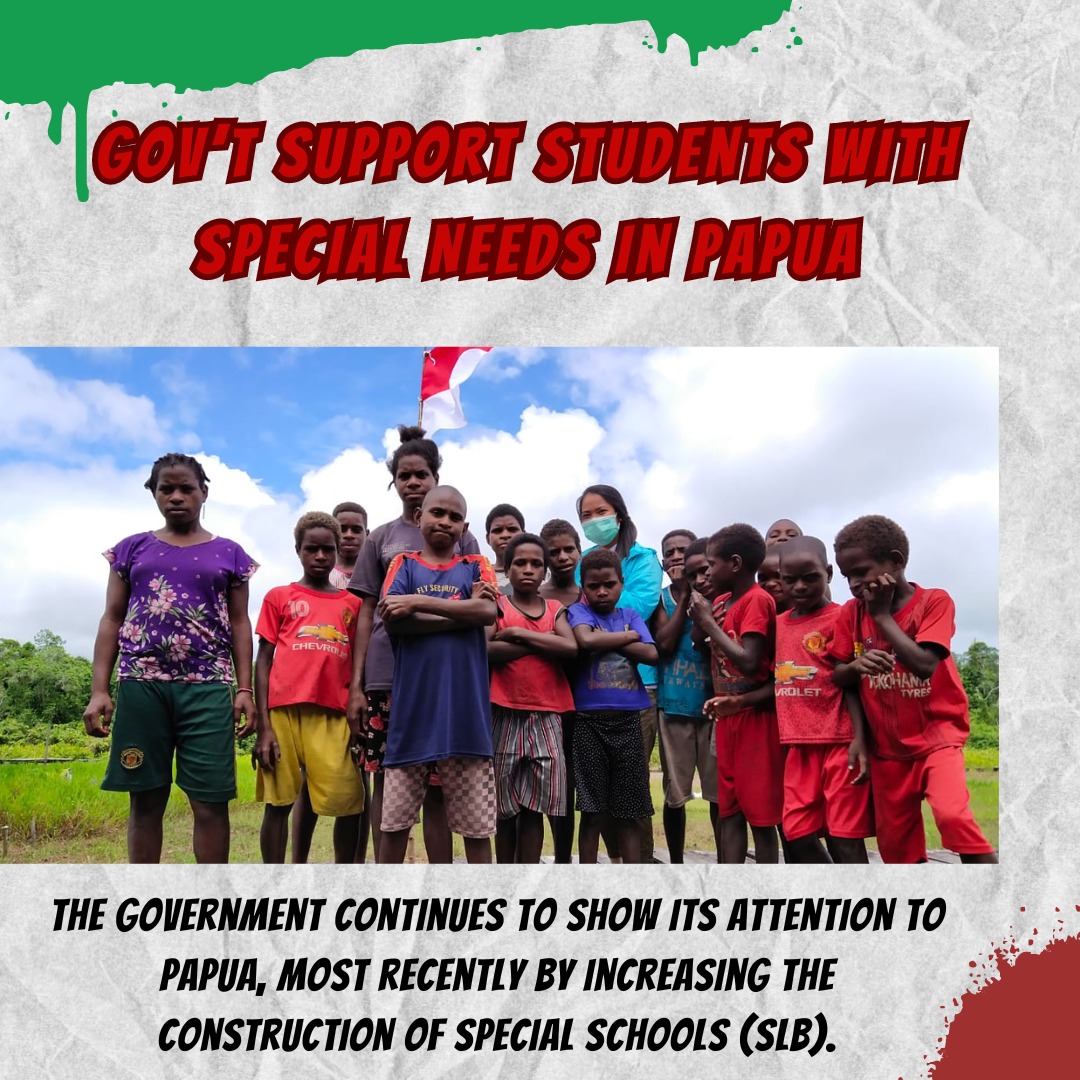 Government fully support papuan 
#Papua #PapuaIndonesia #SpecialNeeds #SLBPapua #ForABetterPapua
