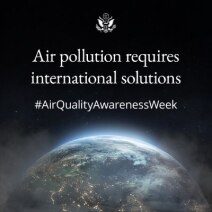 Air pollution is a global problem. Through international cooperation and shared responsibility, we can address this challenge and create a healthier, cleaner future for all. @SciDiplomacyUSA #AQAW2024 #AirQualityAwarenessWeek