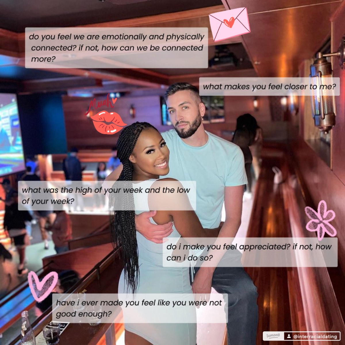 mddhowel's tweet image. Check out this post on Lemon8! 
Keeping the Spark Alive: Our Weekly Relationship Check-In 🔥❤️ v.lemon8-app.com/s/hdSksvspR

#weeklycheck #relationshipgoals #relationships #relationshipcheck #interracialdating #interracialrelationship #mixerusa #healthyrelationship #CoupleGoals