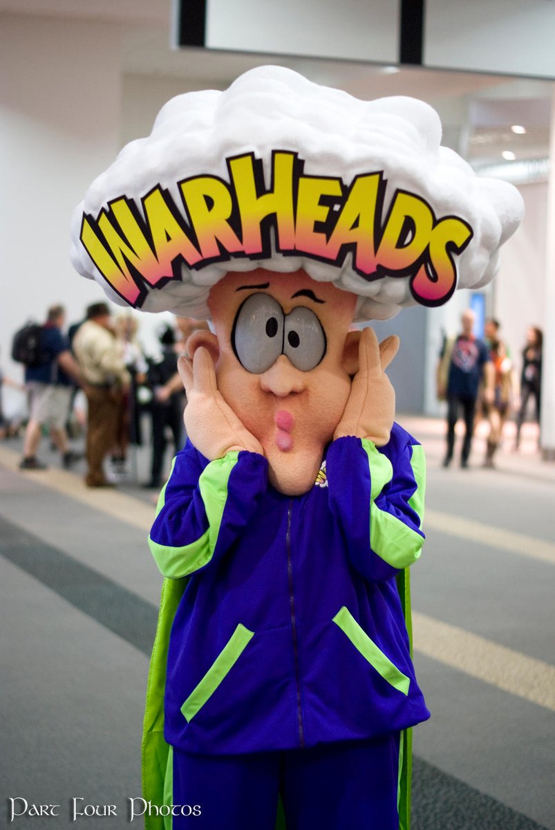 As a kid I was terrified of the warheads mascot