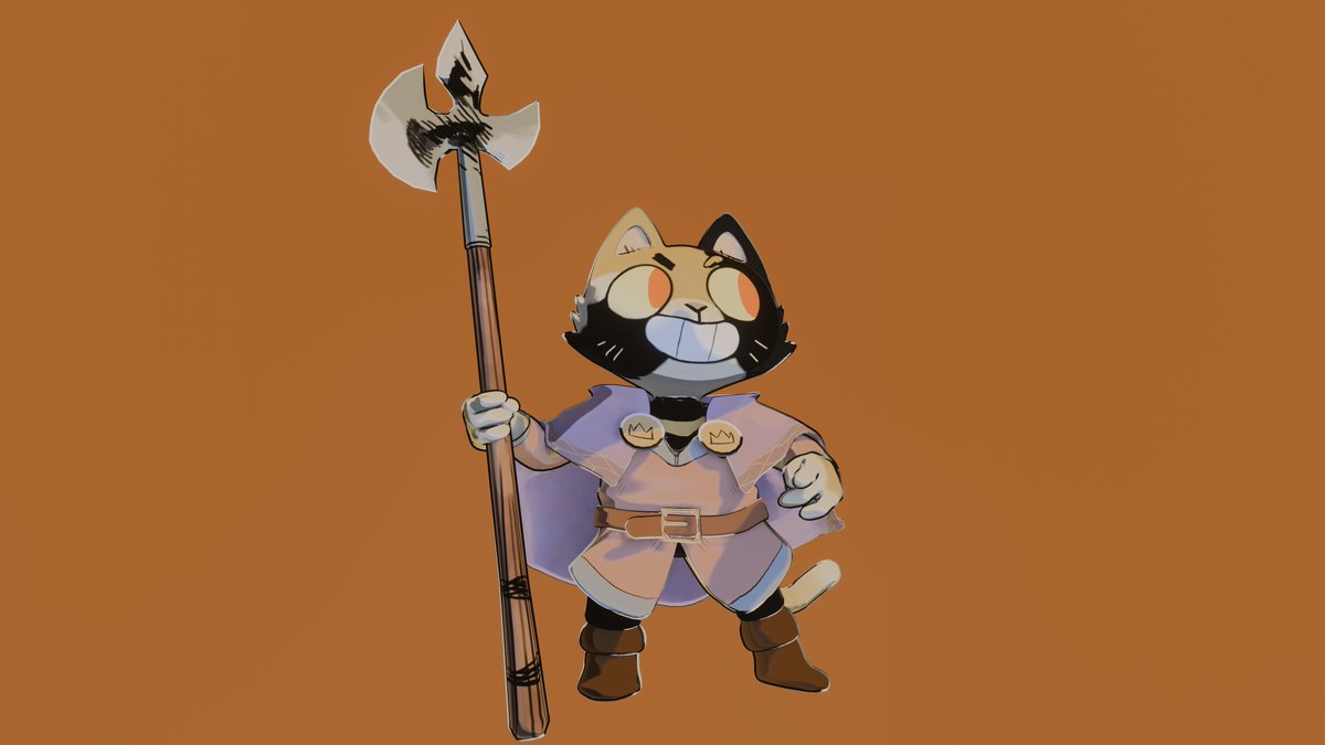 Do you like #rootboardgame by @LederGames ? I'm a great fan. That's why I made this Marquise de Cat model, and I think it doesn't look half bad~