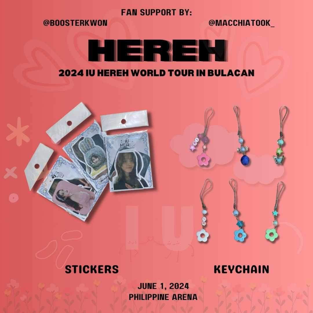 IU HEREH IN MANILA FREEBIES

Hello Uaenas! me and @macchiatook_ will be giving away these freebies on d-day 🌟

𖥔 rt+like to spread
𖥔loc: tba (will reply our loc here on d-day & mag-aabot din randomly)
𖥔 1:1 ratio
𖥔 dm for trades 💜
 #IU_HEREH_WORLD_TOUR_IN_MANILA  #아이유