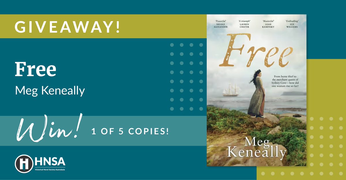 Time for another giveaway! Echo Publishing is offering 5 copies of Free by Meg Keneally. How To Enter:  1. Ensure you are subscribed to the HNSA newsletter. hnsa.us3.list-manage.com/subscribe?u=49… 2. Leave a comment to go into the draw. Contest ends 21 May at 5pm AEST. Good luck!