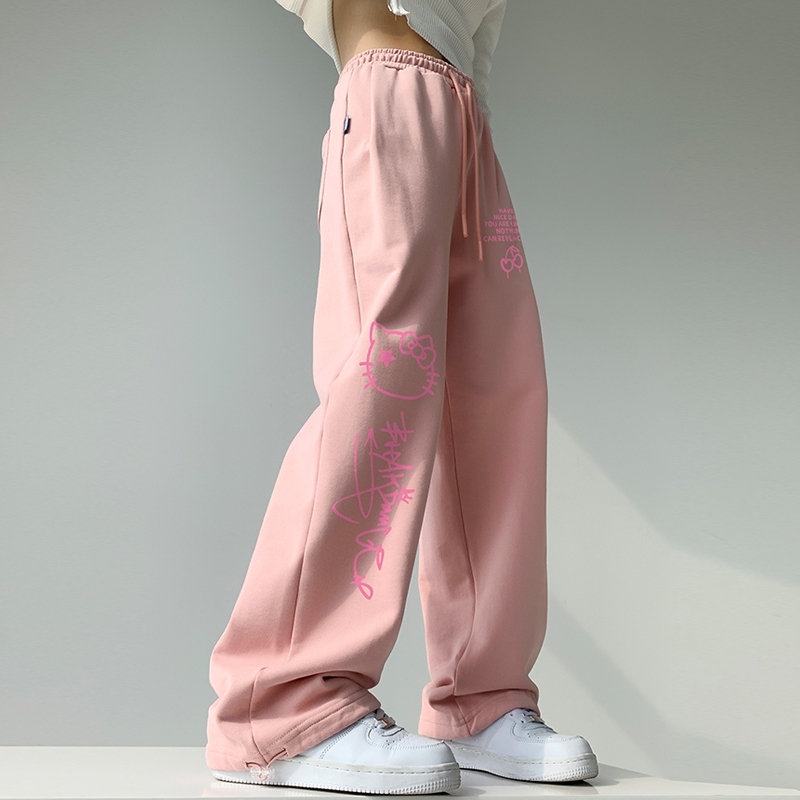 Discover the cuteness of our new 🌸Sweet Pink Hello Kitty Wide Leg Pants ☺️👖Be adorably stylish! Shop now: 💌tinyurl.com/ymnrym #KawaiiFashion #HelloKittyLovers