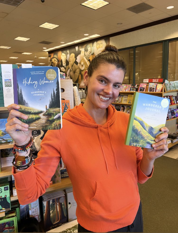 Happy publication day to THE WANDERER’S JOURNAL and HIKING WOMEN!! I went into my local bookstore and signed these copies and they gave me an official sticker! How surreal. ❤️😃

#publishedauthor #pubday #illustrator #kidlitart #journal #hiker #nature #explore #adventure