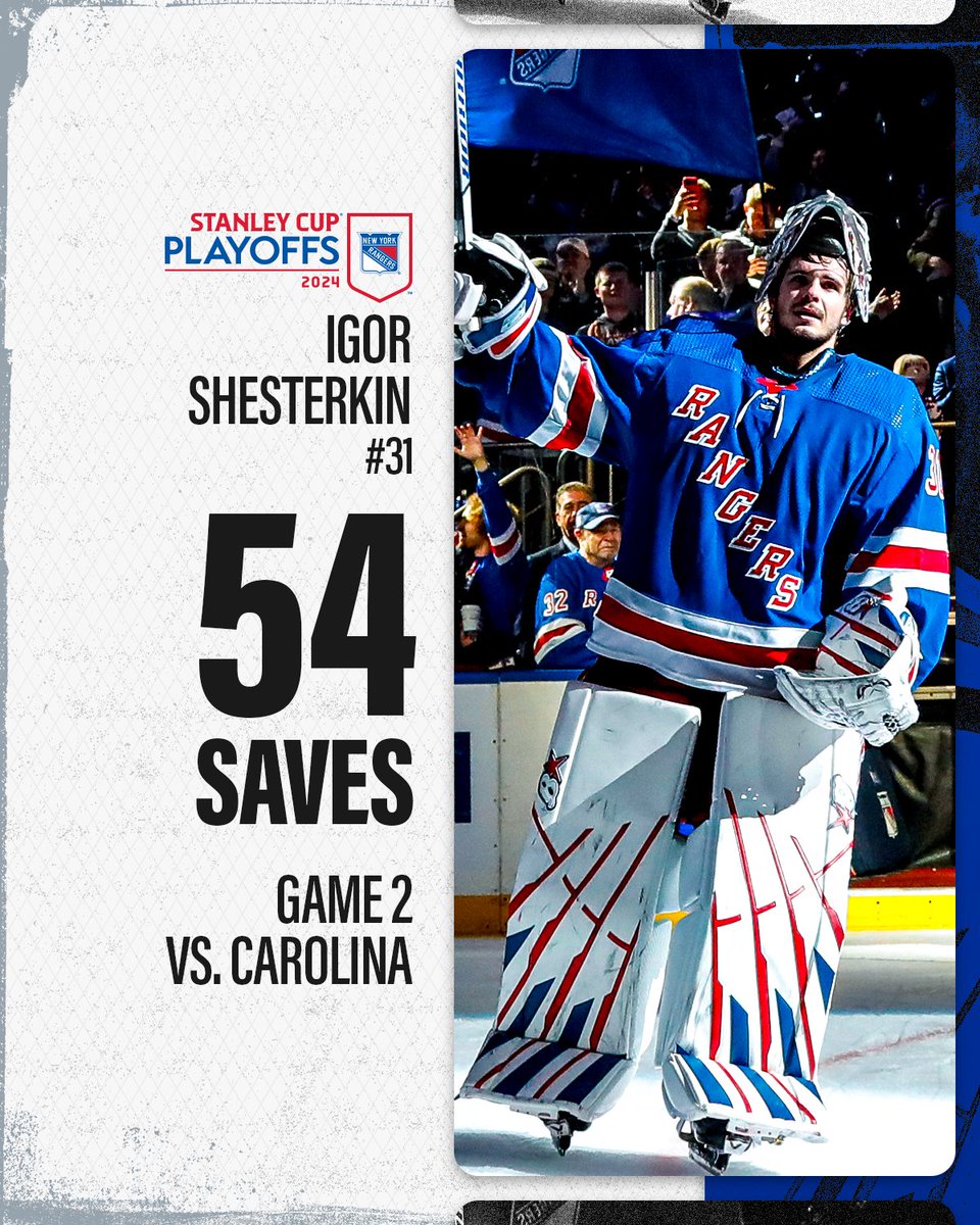 A special performance from Igor Shesterkin delivers a Game 2 victory for the @NYRangers. 👏 #StanleyCup