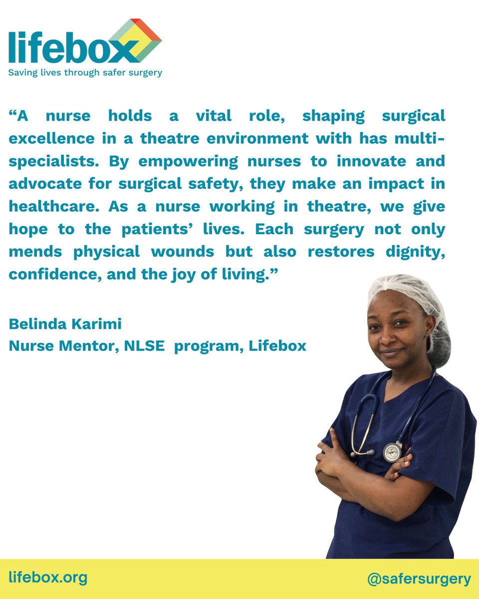 Celebrating the nurses in our team this week! #BelindaKarimi, a nurse mentor and #TeamCleft trainer at #Lifebox speaks on the importance of empowering nurses in operating rooms to improve surgical safety. Read her story here=>bit.ly/4b7QLX0 #SaferSurgery #Nursesweek2024
