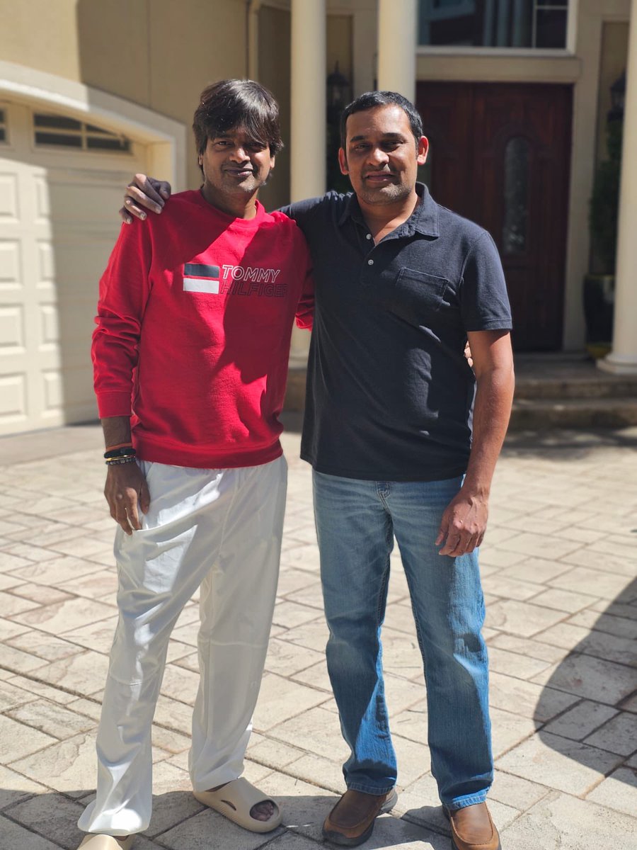 Had a fantastic session ever…. Thank u @MickeyJMeyer for all your work and patience am sure your work for Mr.Bachchan will speak volumes …. Cant wait to share our music to the world 🤗🤗🤗 @RaviTeja_offl @peoplemediafcy #MrBachchan